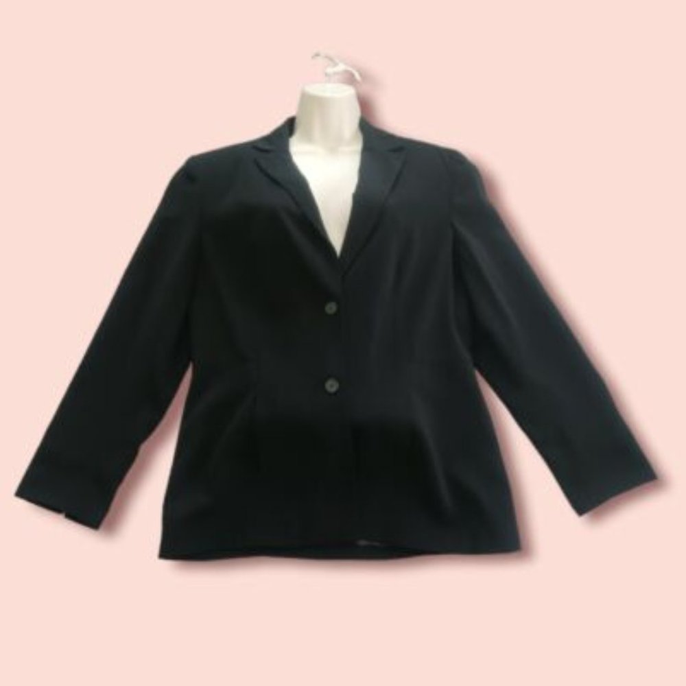 Norton McNaughton womens Jacket Blazer Size 10 Lined Black Suit